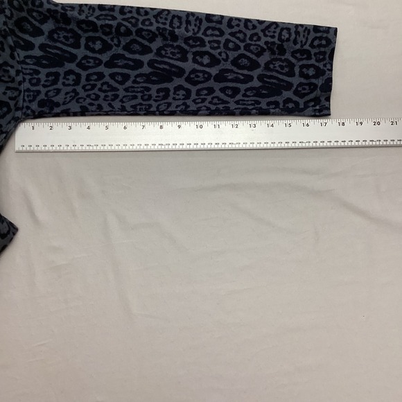 Crazy Train Leopard Print Geometric Pocket Quarter Zip Pullover Women's 2X - Picture 4 of 8